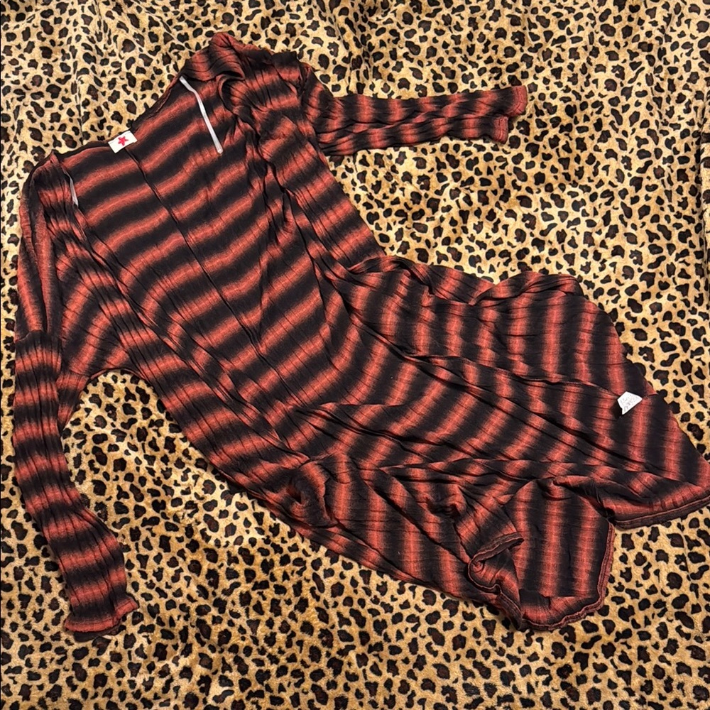 Striped Long Sleeve Cardigan